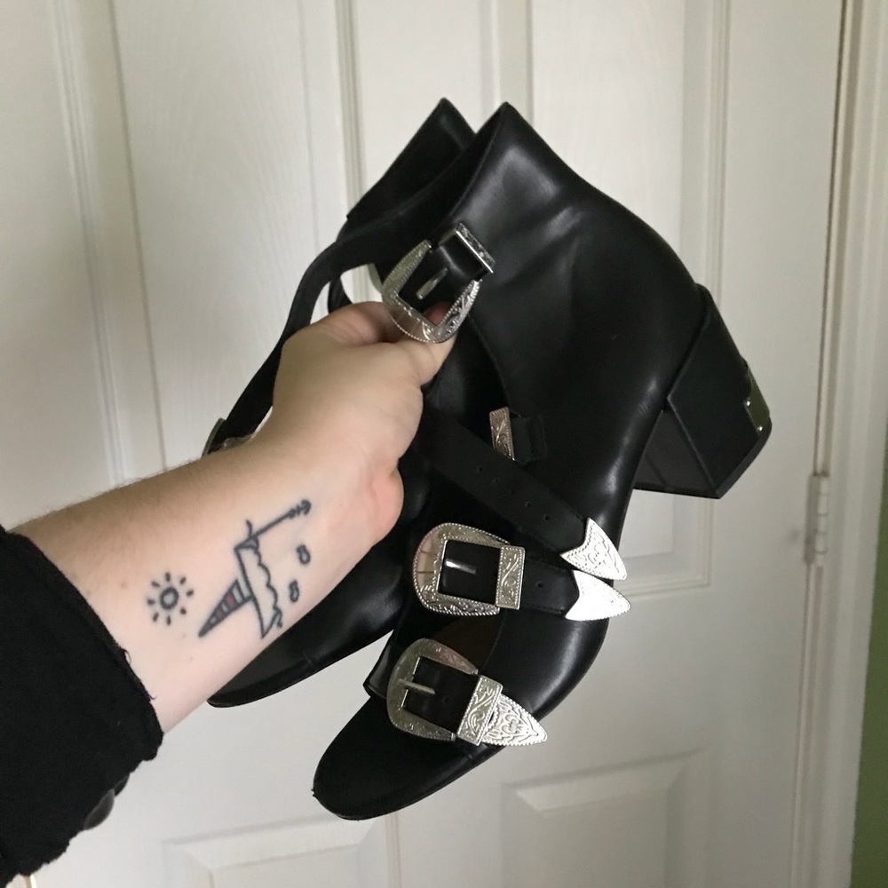 ASOS Western Style Block Heels Size 8 US 6 UK